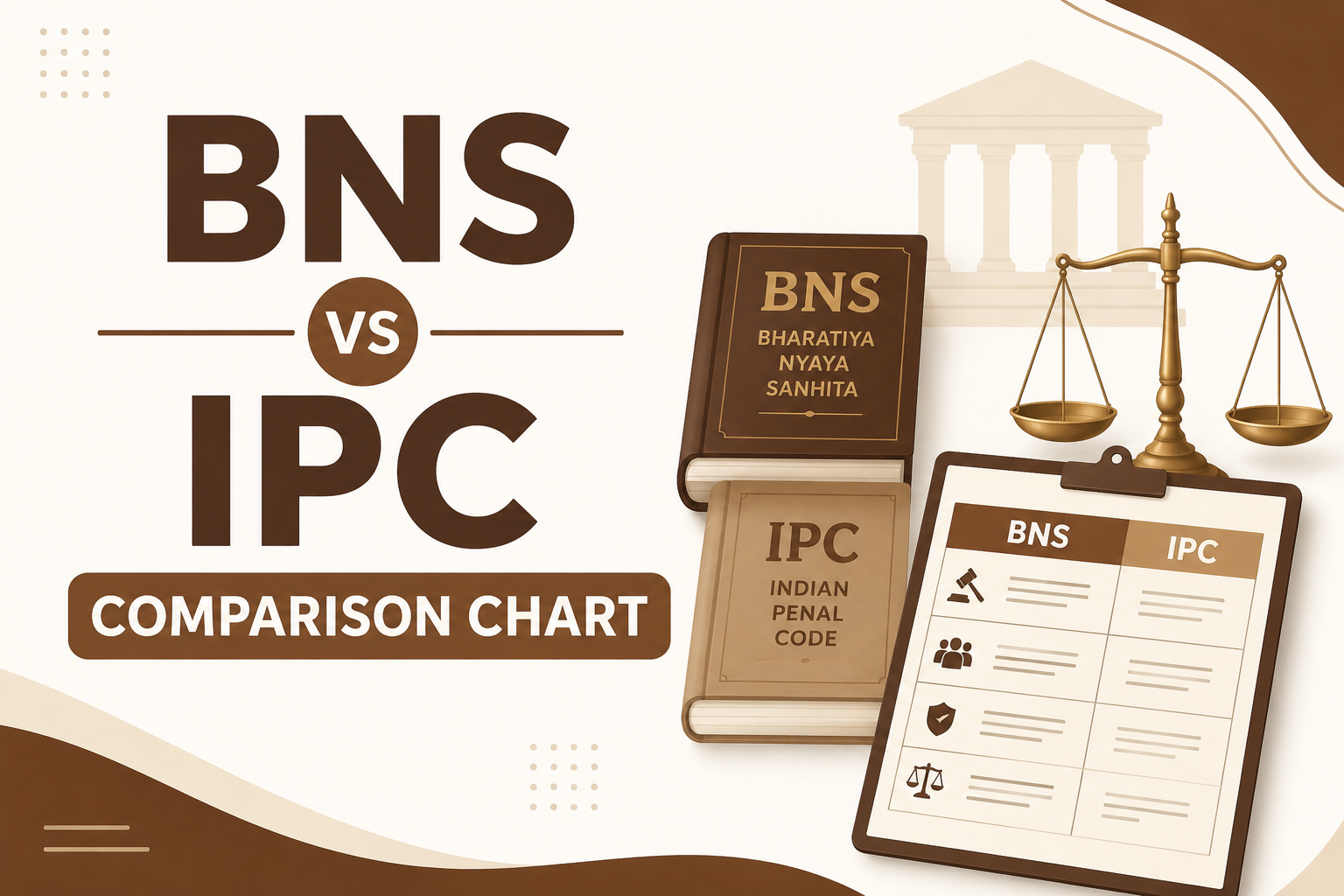 BNS vs IPC Section Comparison Chart 2026: Complete Chapter-Wise Table