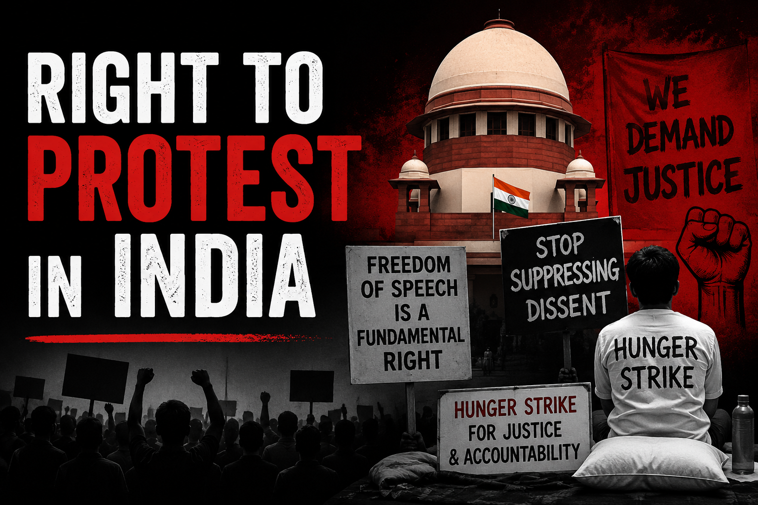 Right to Protest in India: Constitutional Rights, Section 163 BNSS, and Landmark Supreme Court Judgments