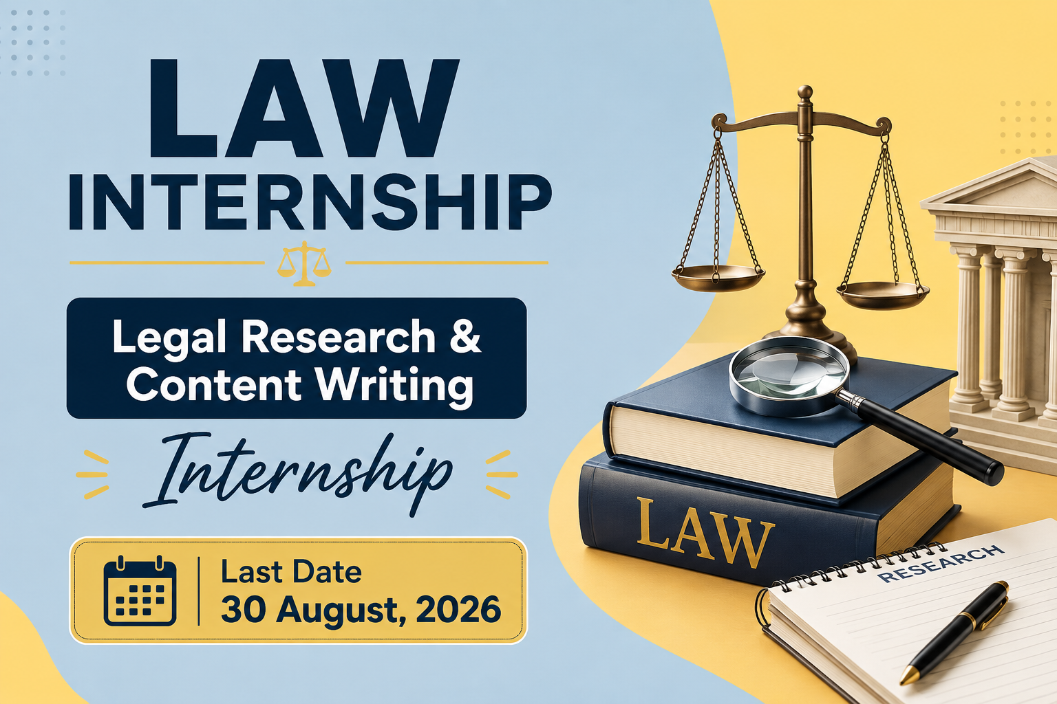 LegalRath Hiring Law Interns: Legal Research & Content Writing | September 2026